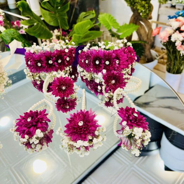 Crimson Joy Floral Set