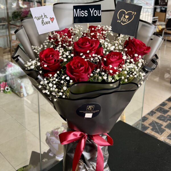 Crimson Confession Bouquet