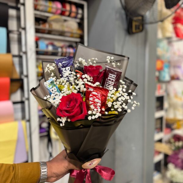 Red Rose & Chocolate Fusion Bouquet